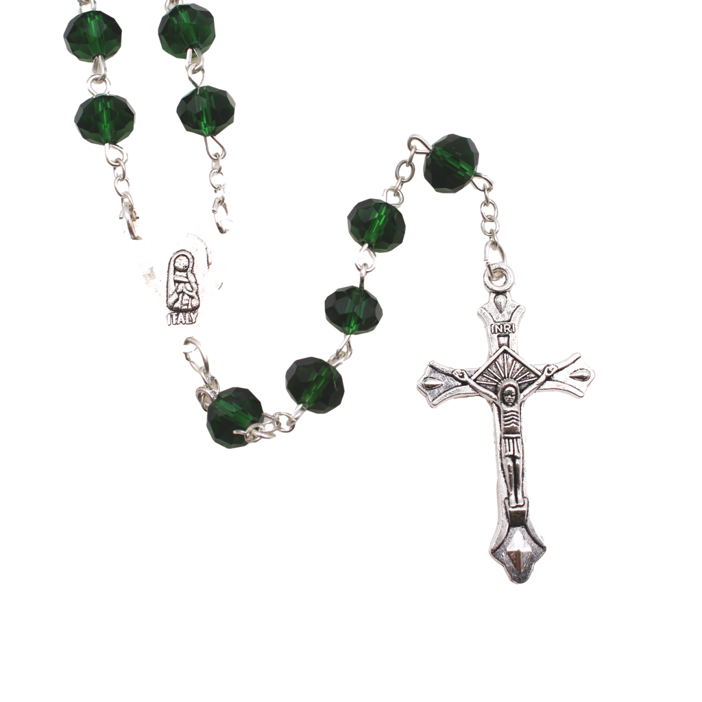 8 mm Glass Bead Rosary