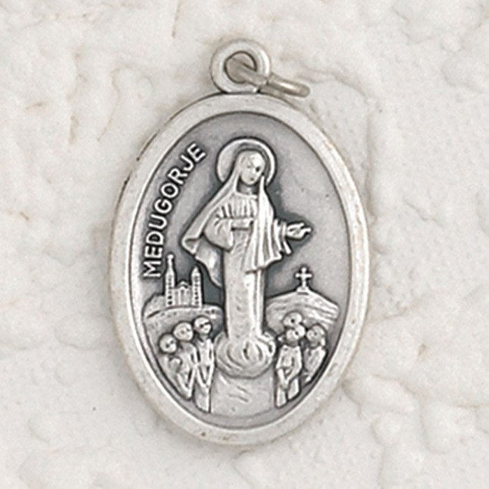 Lady of Medjugorje Pray for Us Medal - 4 Options