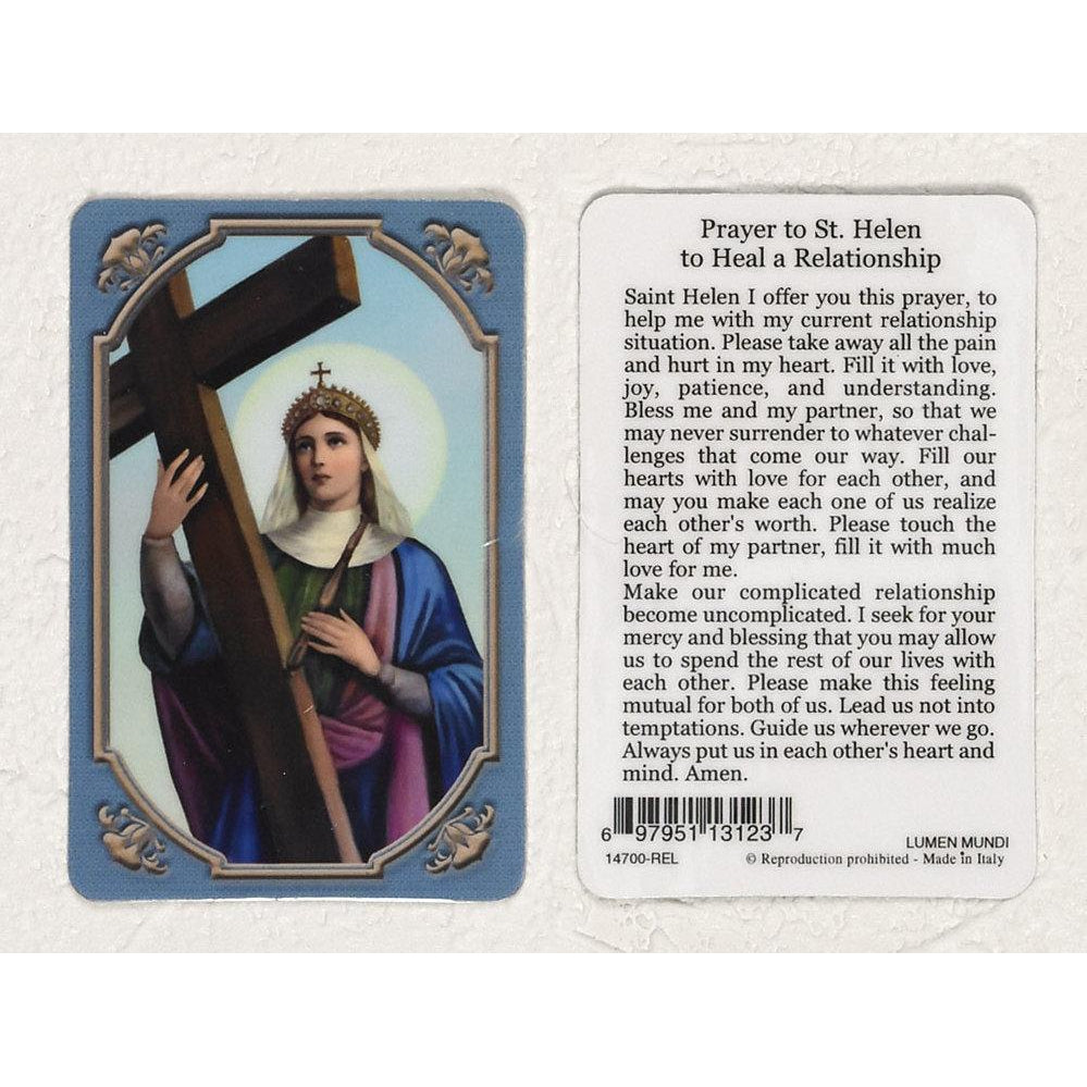 Daily Inspiration Plastic Prayer Card - Saint Helen - Pack of 25