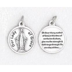 3/4" Medal-Lady of Grace- PACK OF 25