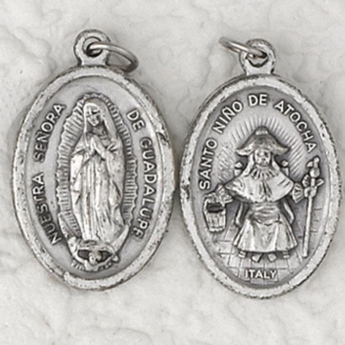 Lady of Guadalupe / Infant of Atoche Double Sided Medal - 4 Options