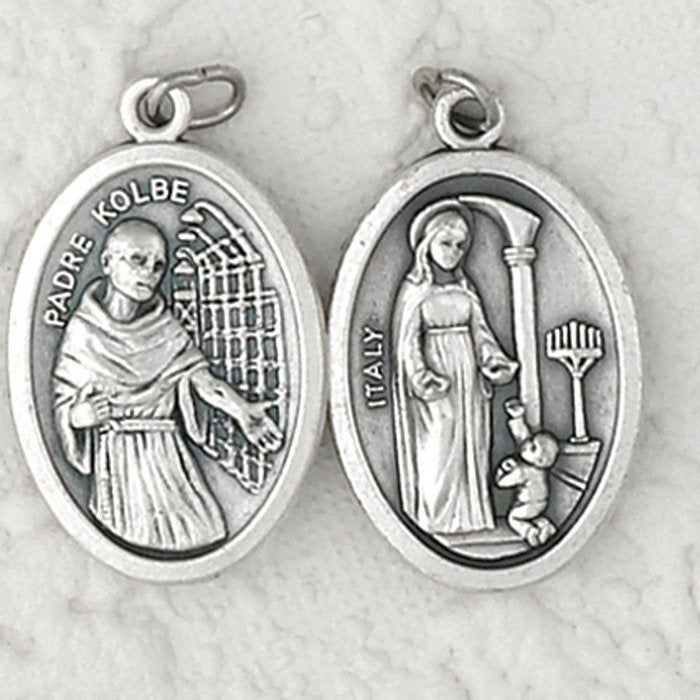 Maria of Father Kolbe / Father Kolbe Double Sided Medal - 4 Options