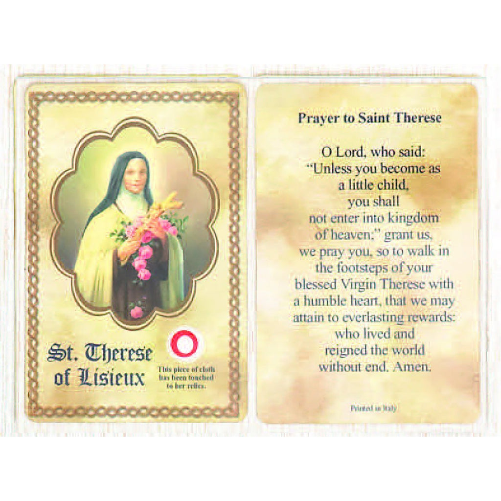 Saint Therese Relic Card - Pack of 25