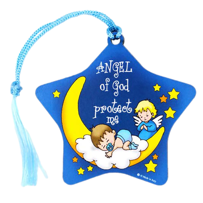 Baby's Star Wooden Crib Ornament for Boys