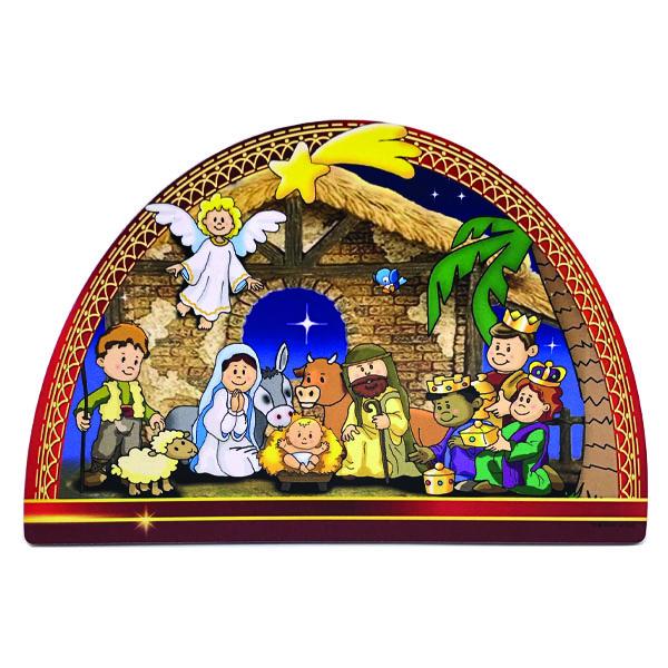 Nativity Scene White Angel