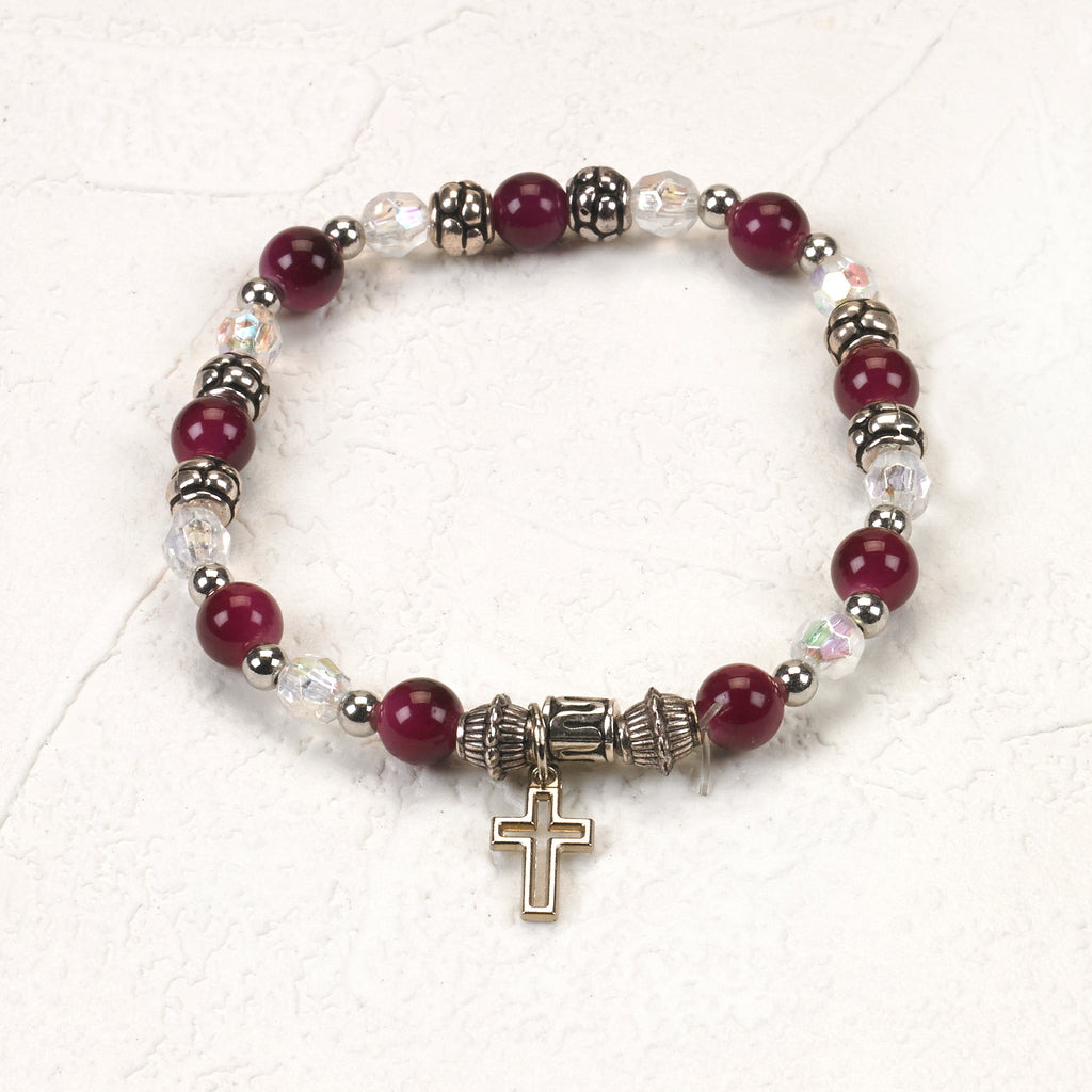 I am a Christian - Italian Stretch Bracelet with Prayer Card - Pack of 4
