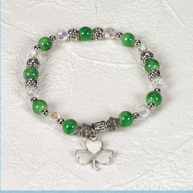 Irish Four Leaf Clover Bracelet