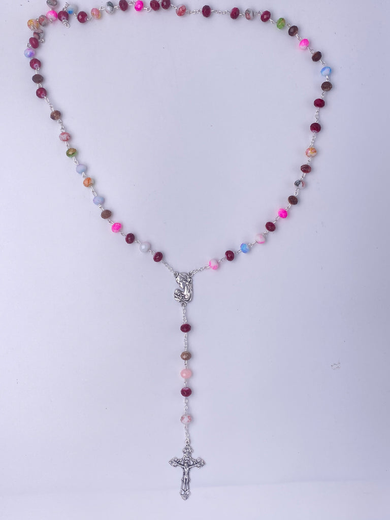 6mm Multicolor Rosary