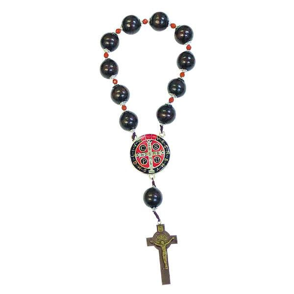 Saint Benedict Door Rosary with Wood Beads