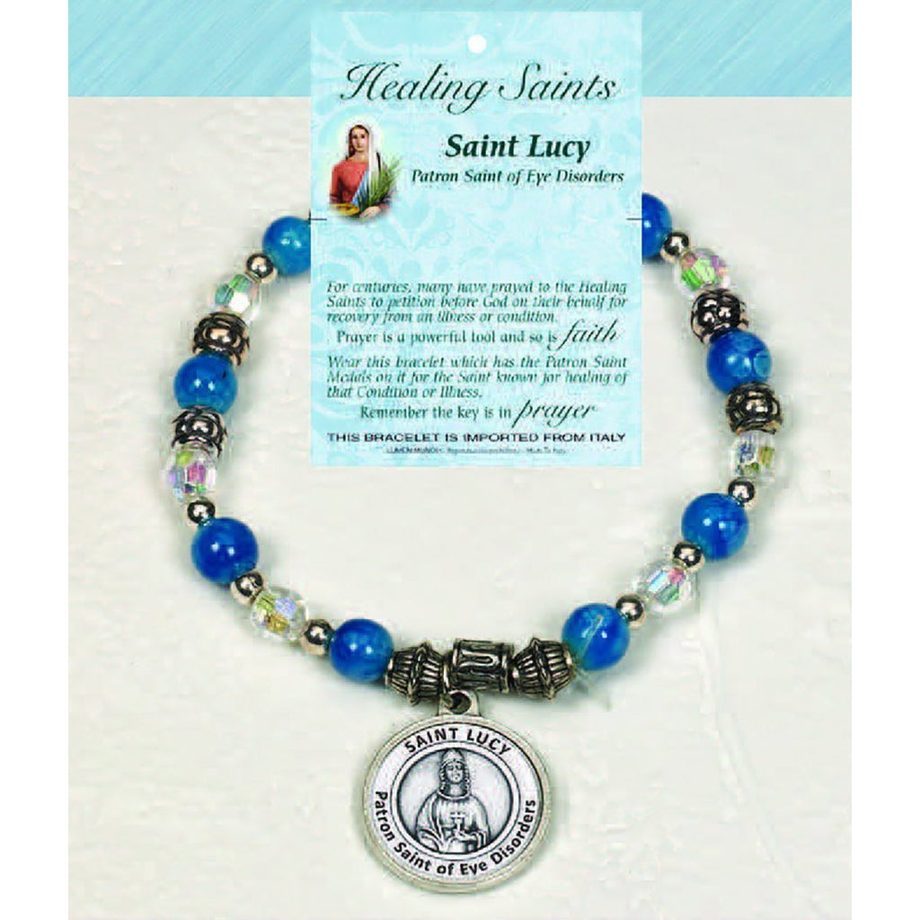 Healing Saint Italian Charm Bracelet - St Lucy