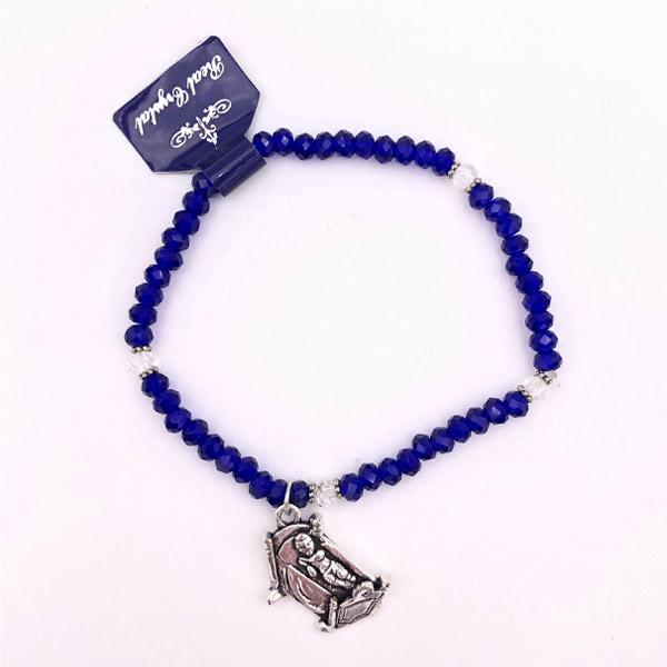 Blue Bracelet with Plastic Box