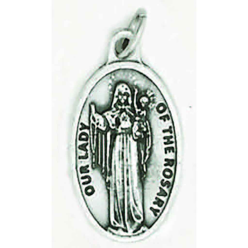Our Lady Of The Rosary Pray for Us Medal