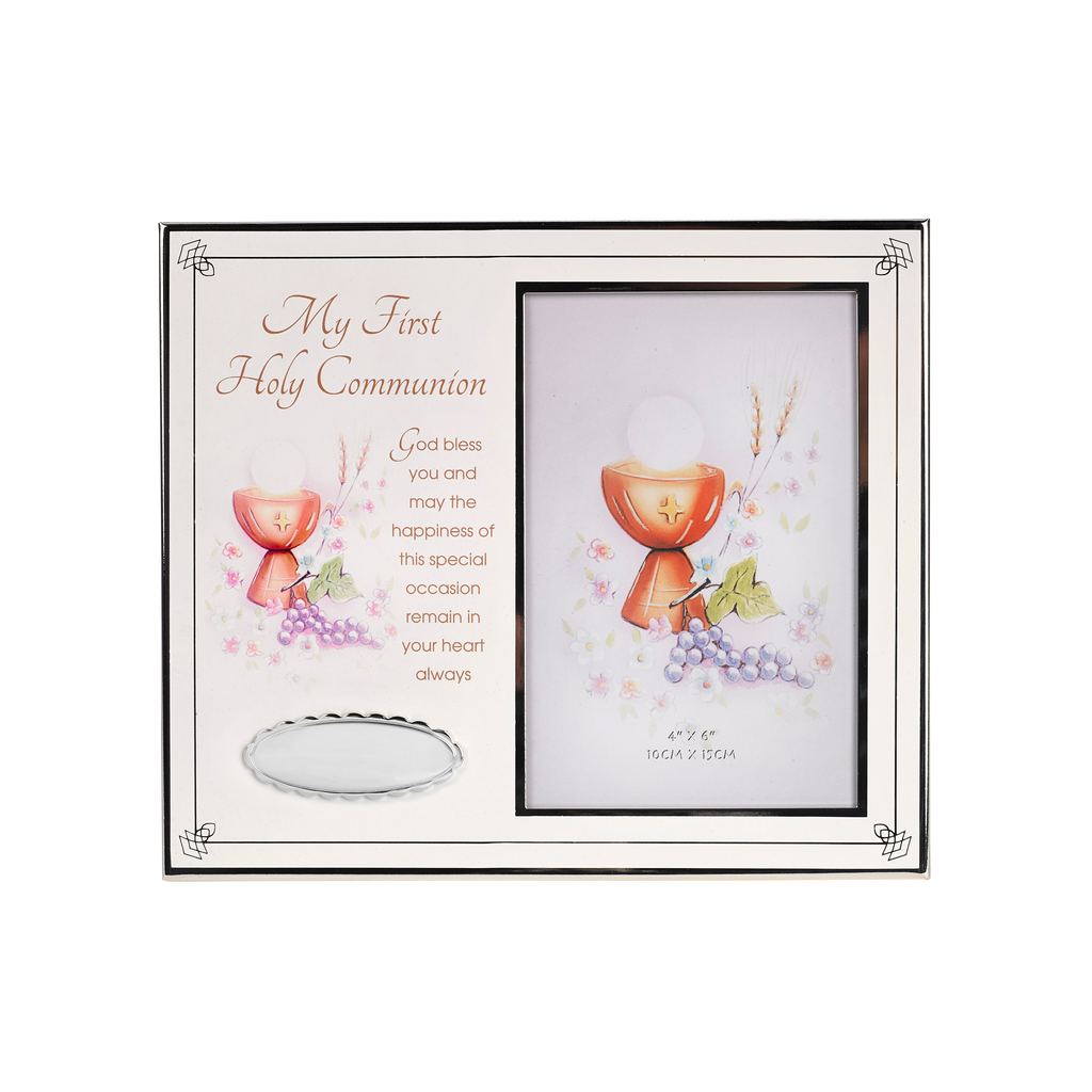 8 Inch Silver-Tone First Communion Frame