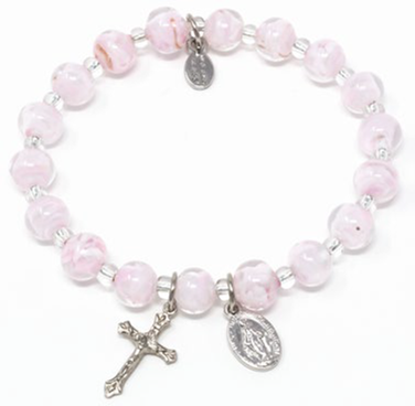 Light Pink Genuine Murano Bracelet