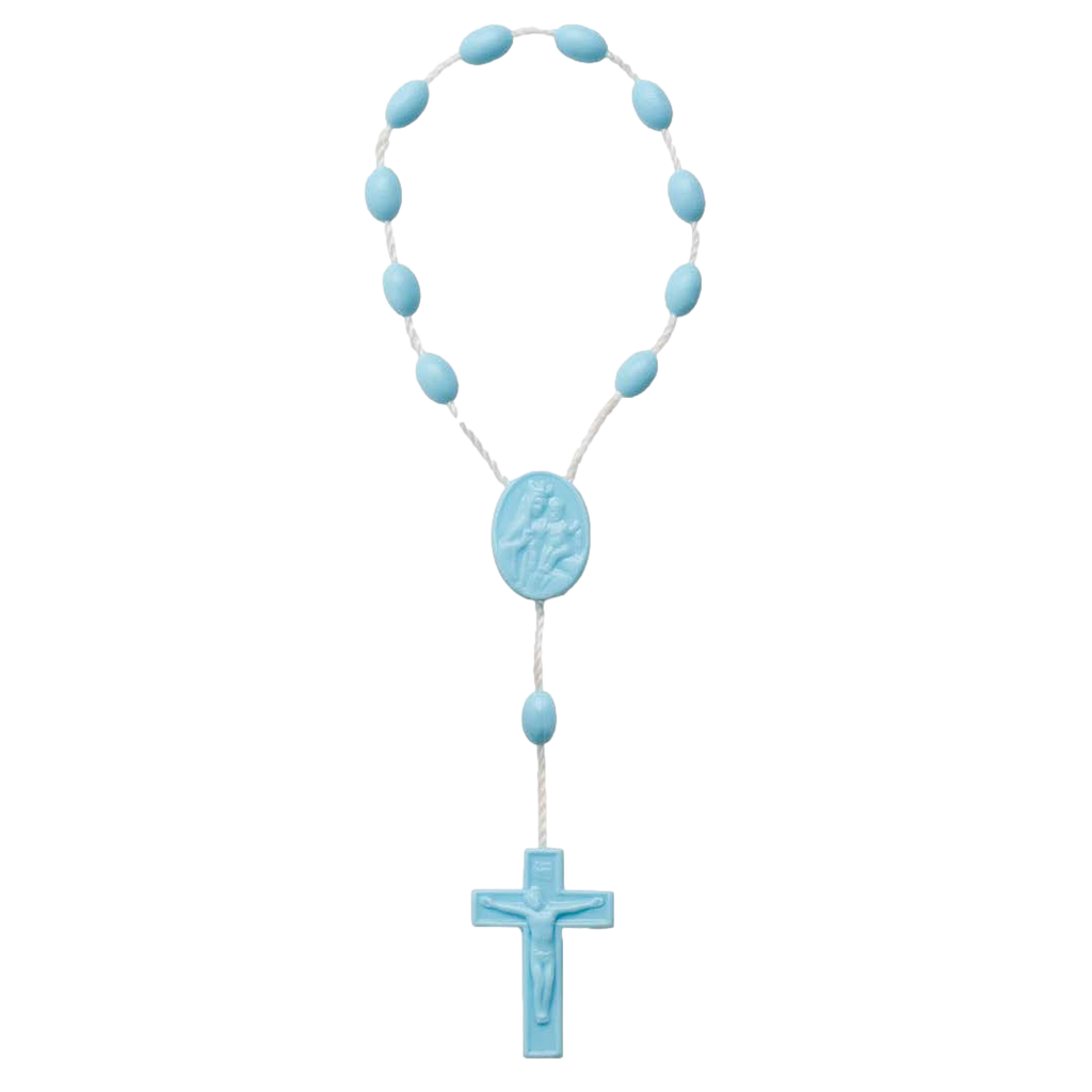 Blue Plastic One-Decade Rosary