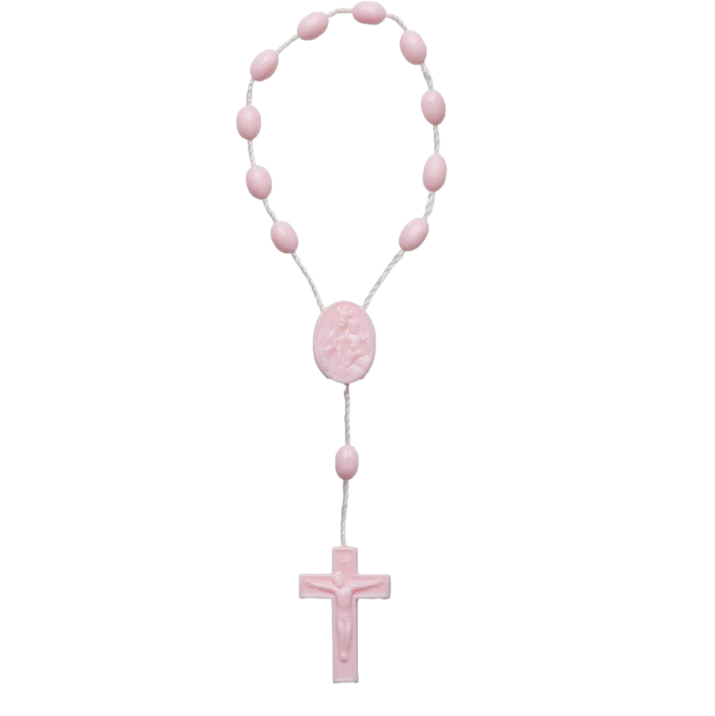 Pink Plastic One-Decade Rosary