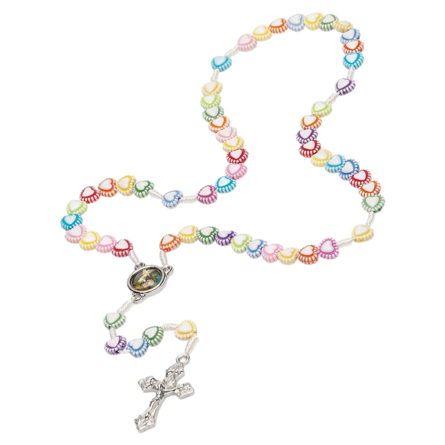 Kid Guardian Angel Heart Rosary