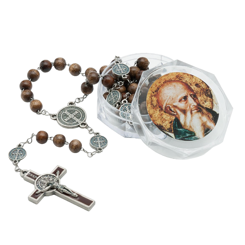 Brown St. Benedict Rosary