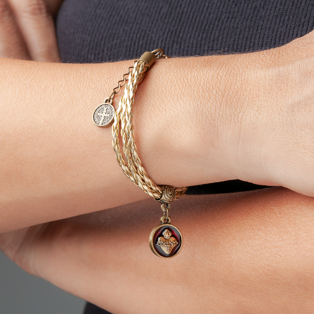 Antique Gold Braided Bracelet