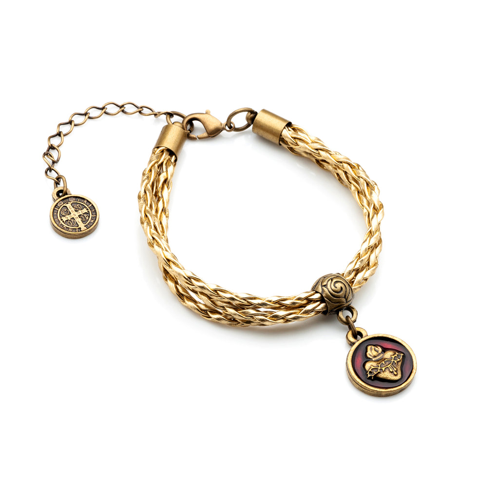 Antique Gold Braided Bracelet
