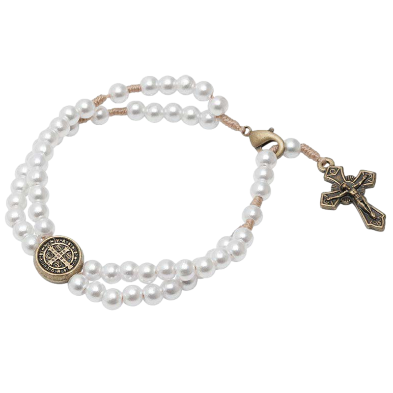 St. Benedict Medal Rosary Bracelet