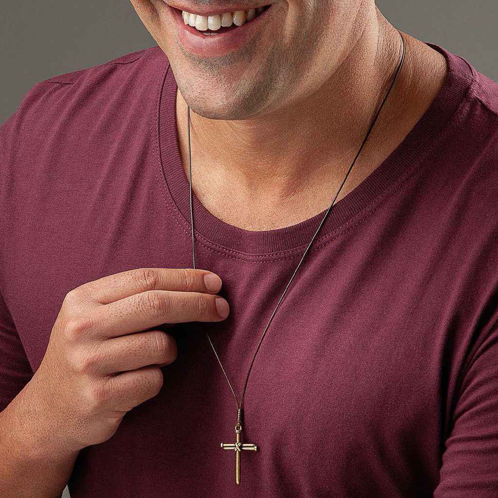 Nail Cross Necklace