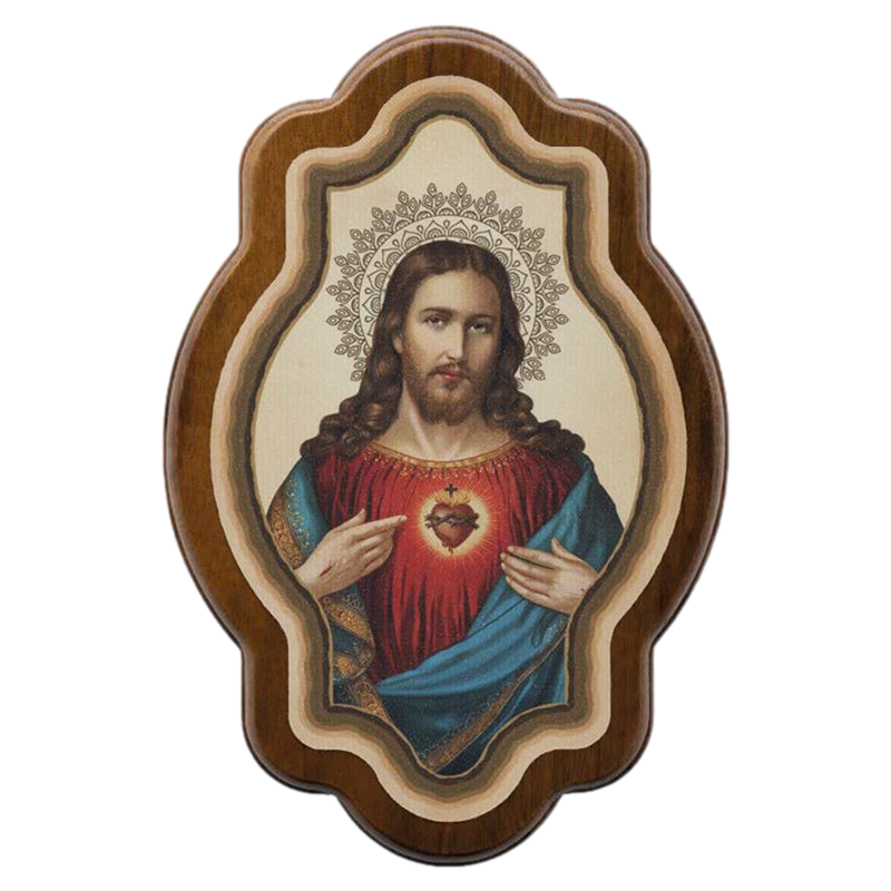 Sacred and Immaculate Heart Wood Wall Hangings