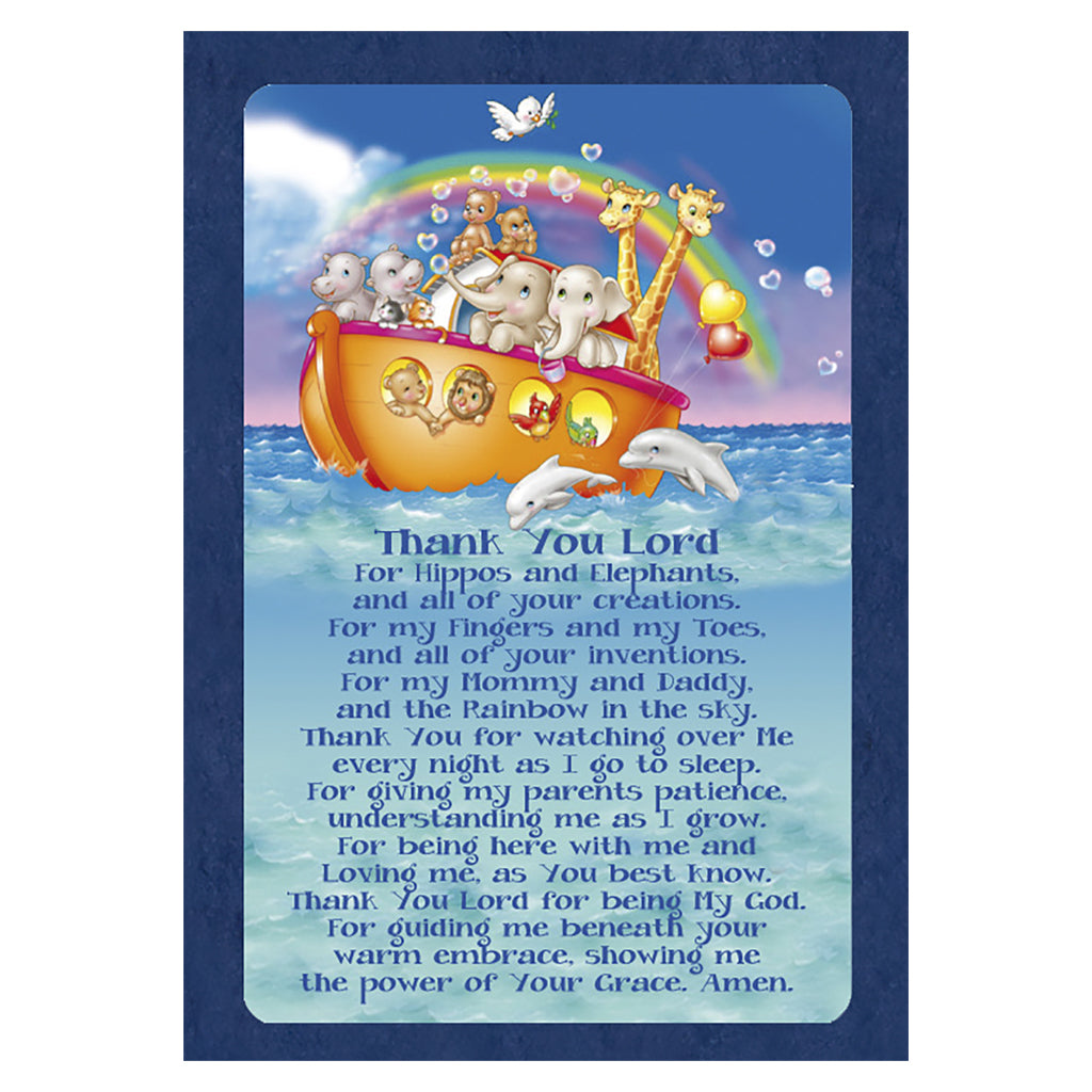 Noah's Ark Prayer Card
