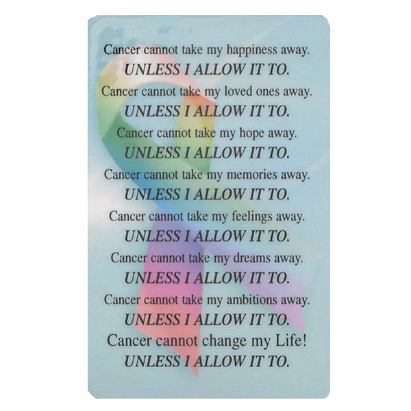 Cancer Prayer Card