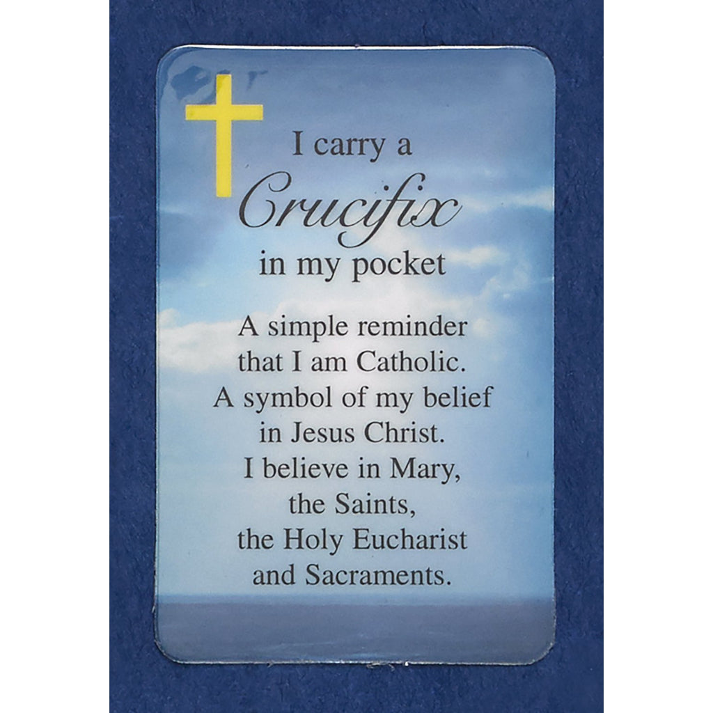 Crucifix in my Pocket Prayer Cards