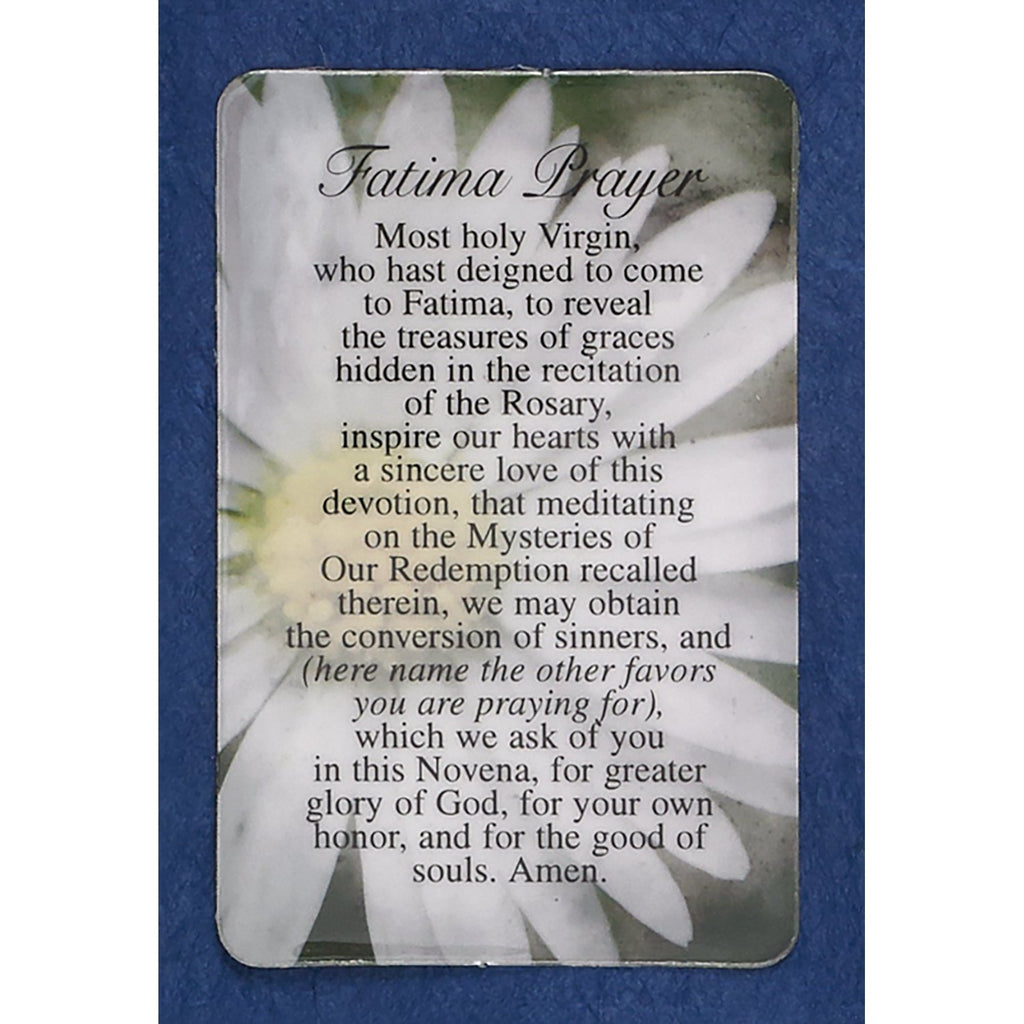 Lady of Fatima Pocket Prayer Cards