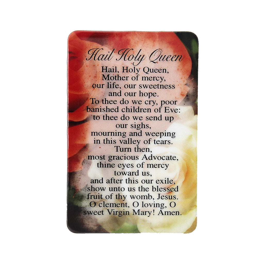 Hail Holy Queen Prayer Card