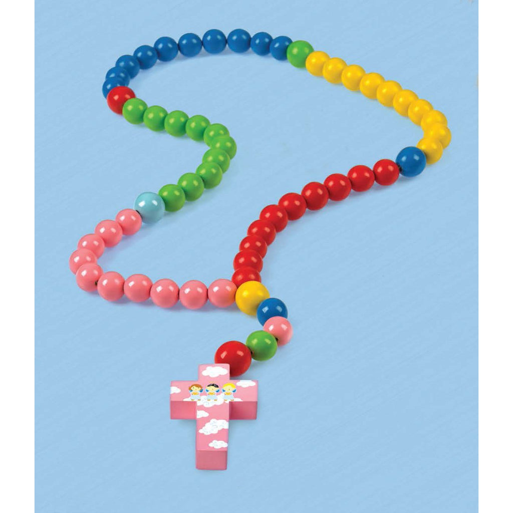 Colorful Baby Rosary - 3 Angels