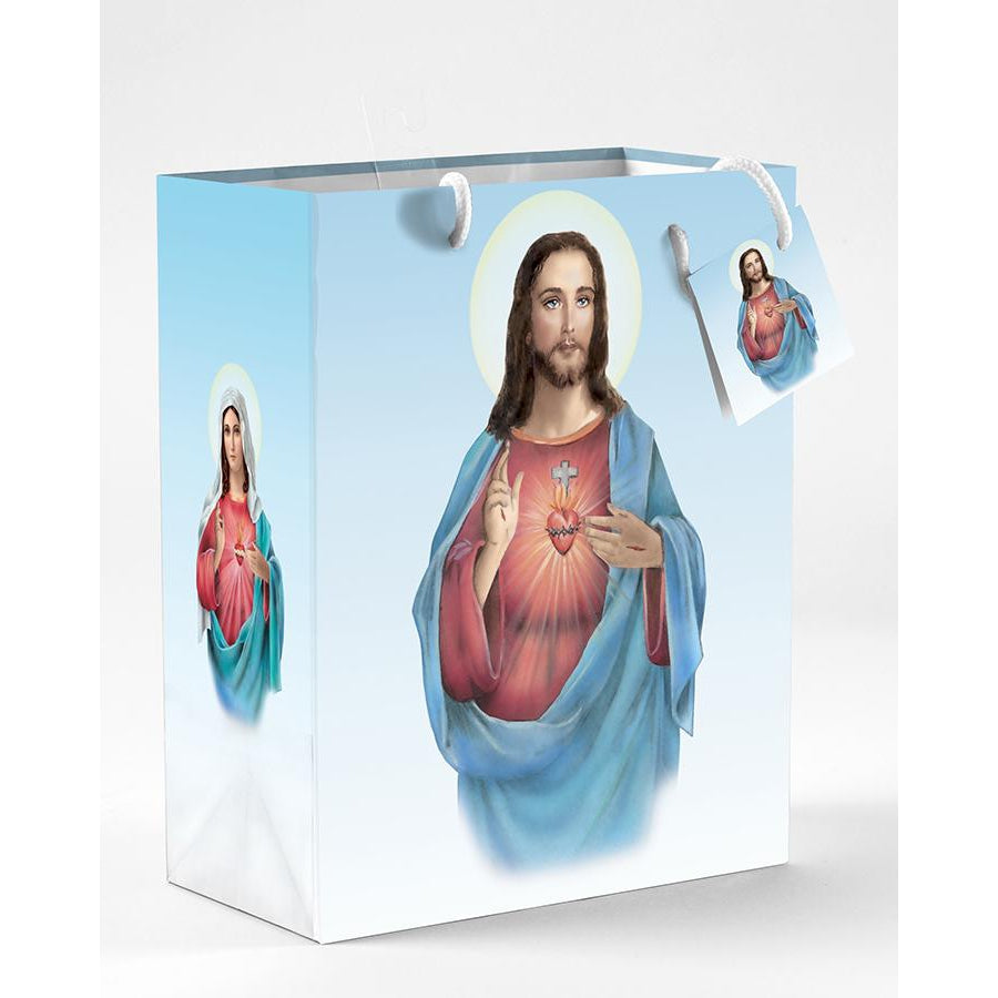 Jesus Twin Hearts Gift Bag
