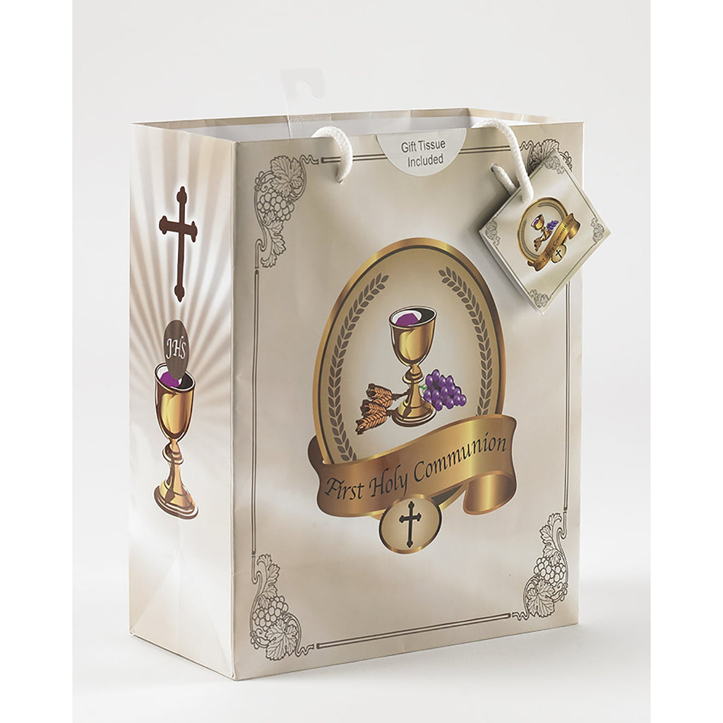 Extra Large 15 Inch First Communion Gift Bag With Tissue Paper