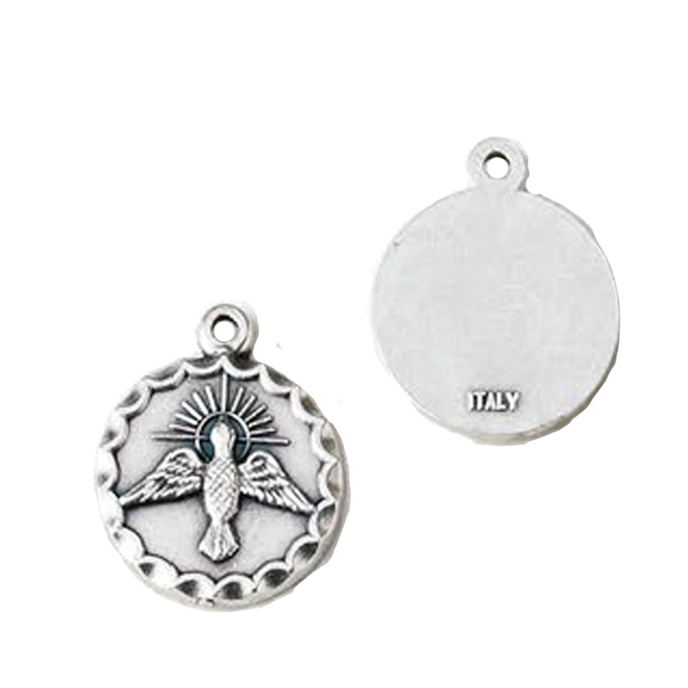 Silver Tone Confirmation Medal