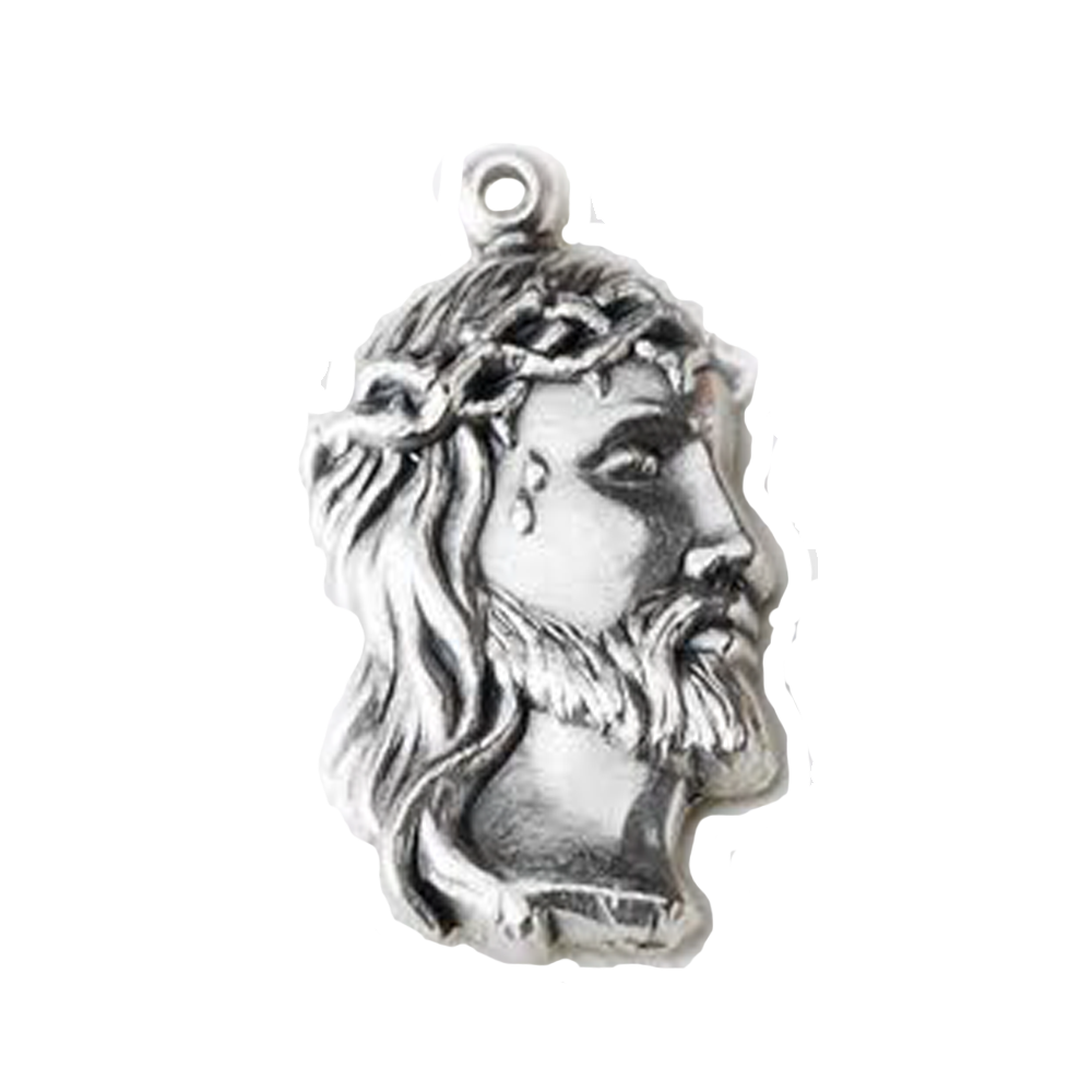 Jesus Head with Crown of Thorns Medal