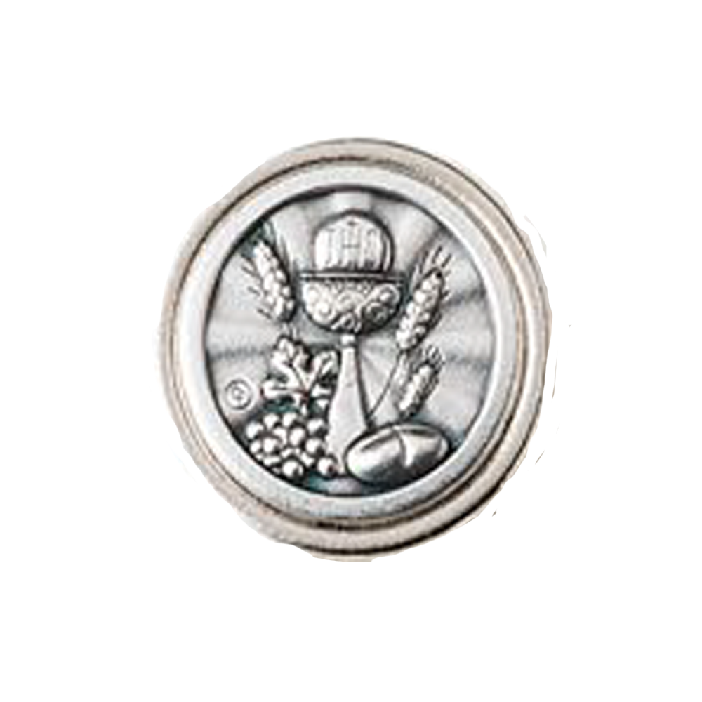 Silver Tone Chalice Lapel Pin