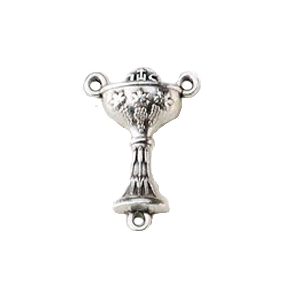 Silver Tone First Holy Communion Center