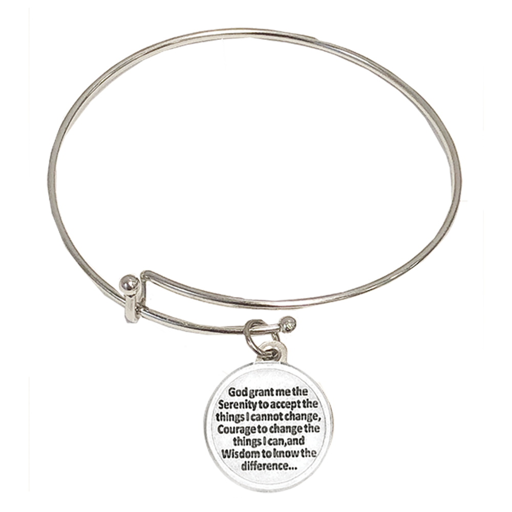 Serenity Prayer Bangle Bracelet