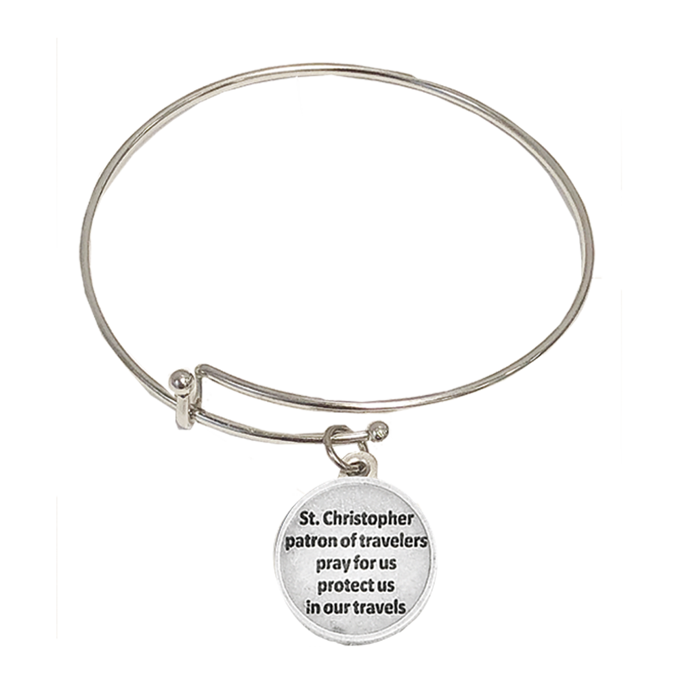 Saint Christopher Bangle Bracelet