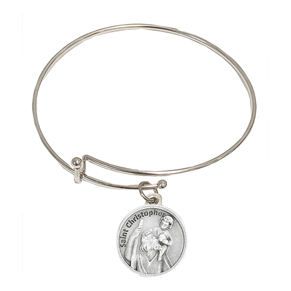 Saint Christopher Bangle Bracelet