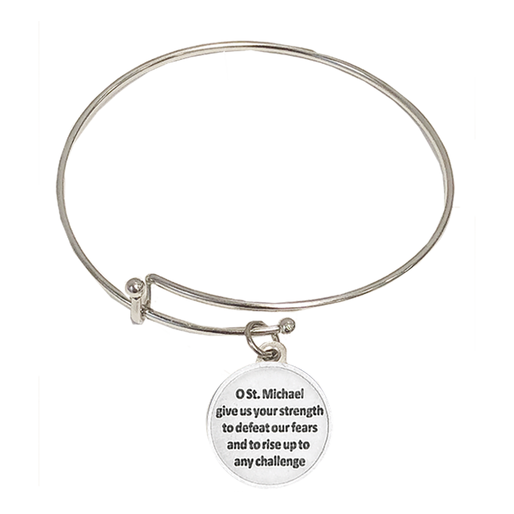 Saint Michael Bangle Bracelet