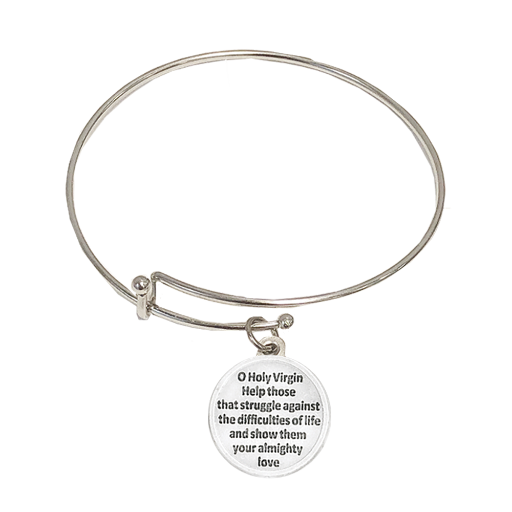 Lady of Lourdes Bangle Bracelet