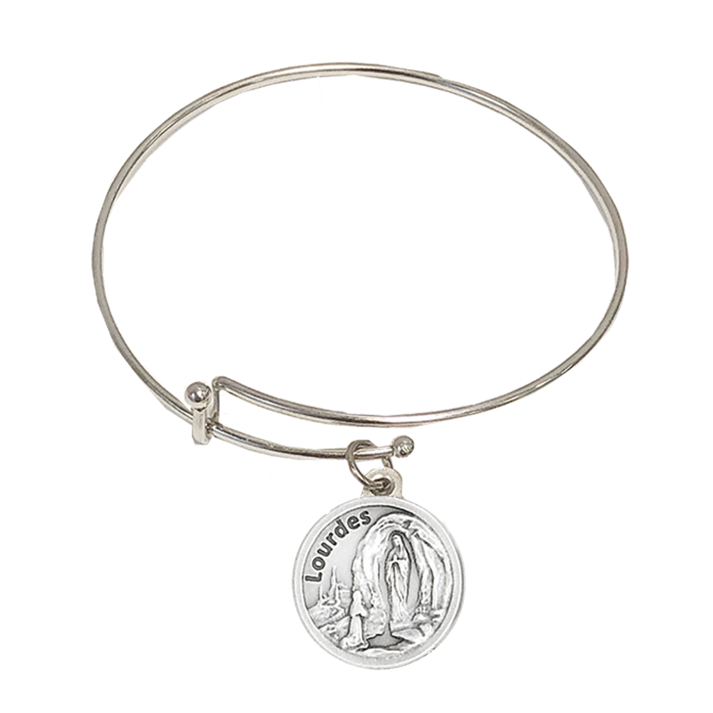 Lady of Lourdes Bangle Bracelet