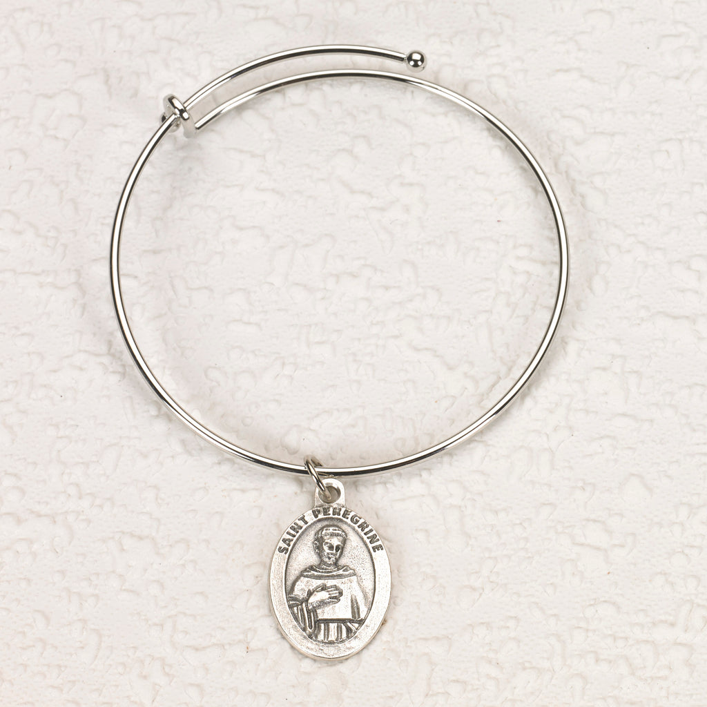 Oval Saint Peregrine Bangle Bracelet