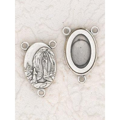 Lady of Lourdes With water from Lourdes Rosary Center - Pack of 12