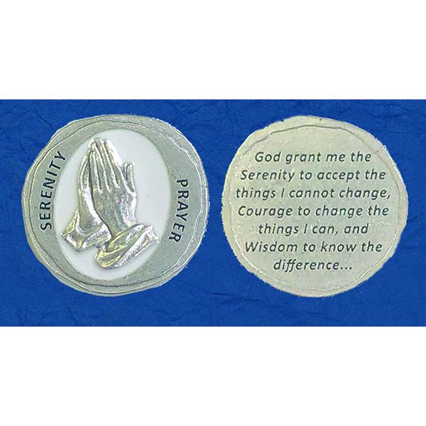 Forged in Stone Enamel Token with Serenity Prayer