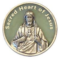 Sacred Heart of Jesus Glow in the Dark Tokens