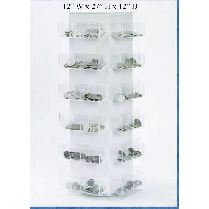 48 Bin Pocket Token Revolving Display - FREE with token purchase